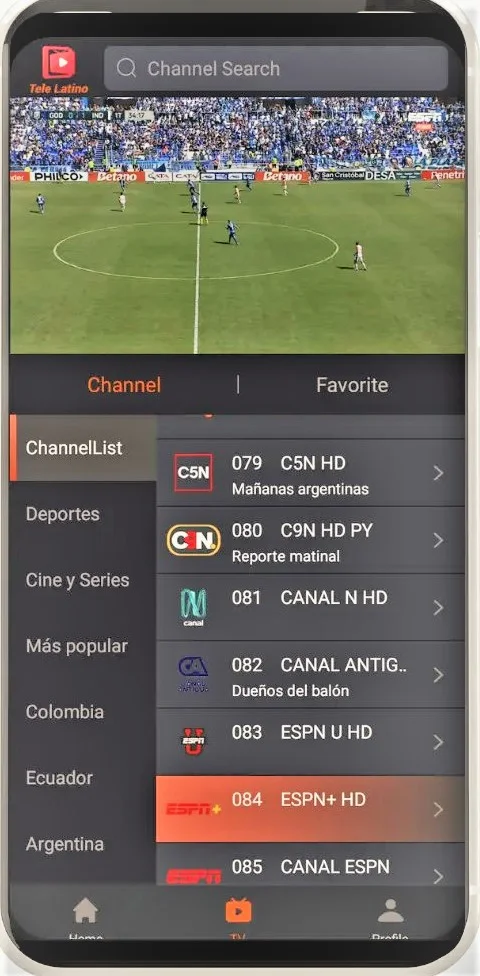 Tele Latino Para iPhone 4 sports streaming