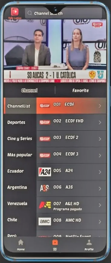 Tele Latino Para iPhone 7 M3U playlist